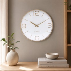 Clock KOOPMAN WALL CLOCK ALU BULGY GLASS (299589) (837362070)