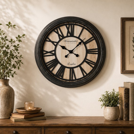 Clock KOOPMAN WALL CLOCK PP ROMAN NUMERALS (030960) (KL5000180)