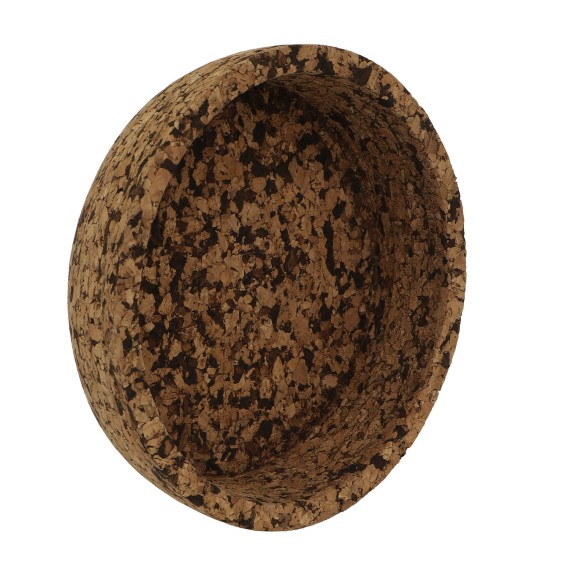 Bowl TISECO ZZ0584COAL/1102 QUERCO CORK ROUND 20CM 