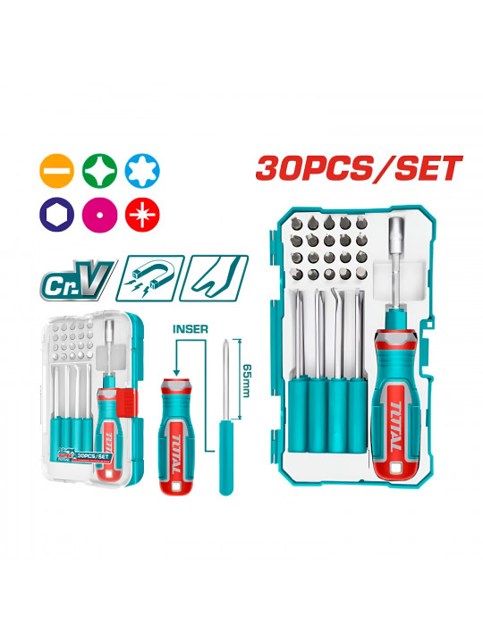 Screwdriver TOTAL TACSD30306 Screwdriver TOTAL TACSD30306