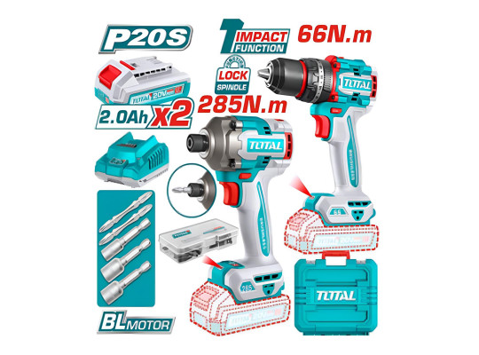 Էլ. գործիքների հավաքածու TOTAL TCKLI20277 