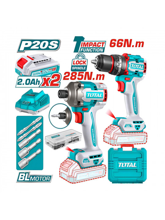 Էլ. գործիքների հավաքածու TOTAL TCKLI20277 