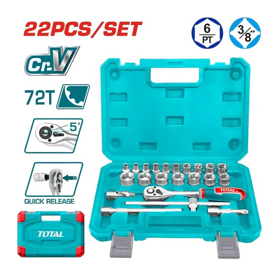El. tools set TOTAL THT381221 