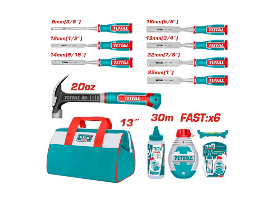 Գործիքների հավաքածու TOTAL TOS230906 