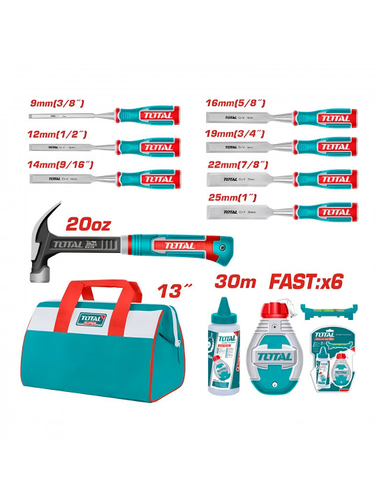 Գործիքների հավաքածու TOTAL TOS230906 