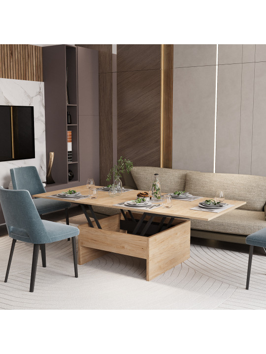 Стол-трансформер HOBEL LIFT 80X80X160 K086 (1) 