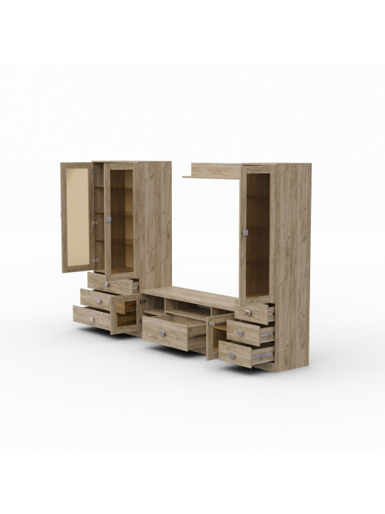 Հեռուստացույցի կահույք HOBEL N01 UZ-40-032 INOX K002 (10) 