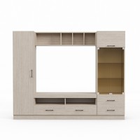 Тв стенка HOBEL N09 UZ-819 BLACK 5529 (8) 