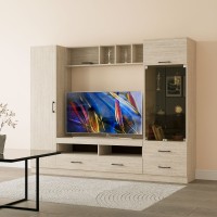 Тв стенка HOBEL N09 UZ-819 BLACK 5529 (8) 