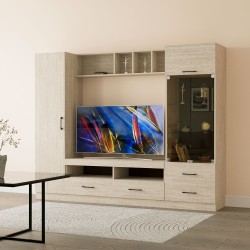 Тв стенка HOBEL N09 UZ-819 BLACK 5529 (8) 