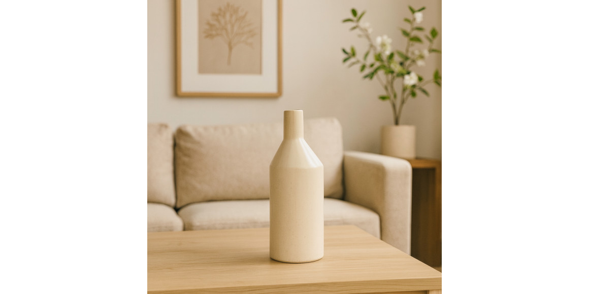 Ваза KOOPMAN 20CM CERAMIC WHITE (095753250)