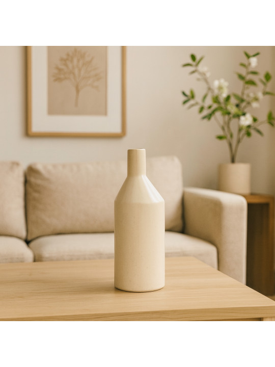 Ծաղկաման KOOPMAN 20CM CERAMIC WHITE (095753250)