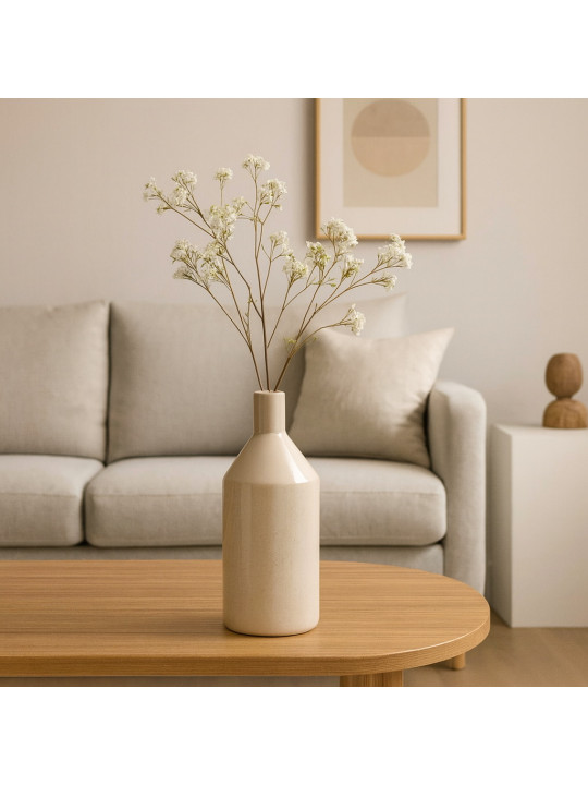 Ծաղկաման KOOPMAN 30CM CERAMIC WHITE (095753270)