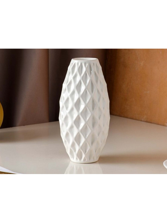 Vases SIMA-LAND EURO FLUTED WHITE 22 cm 4855735