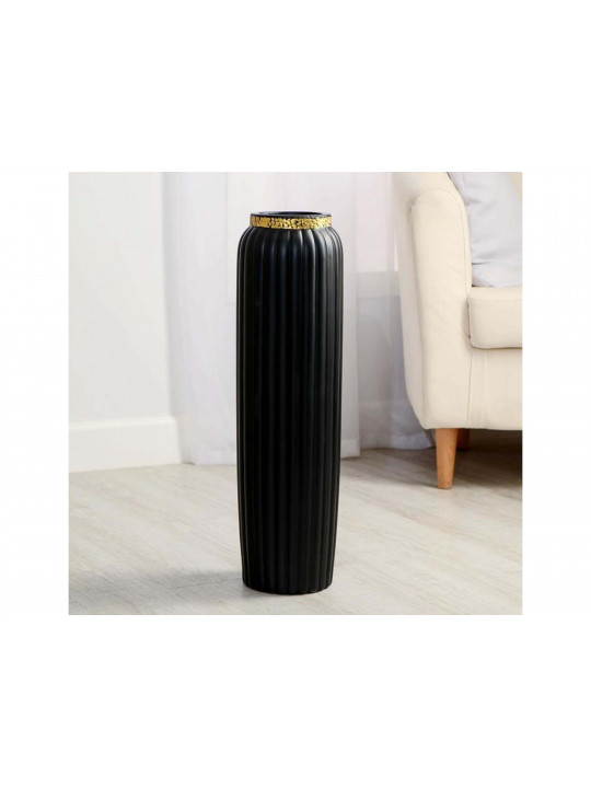 Vases SIMA-LAND GEOMETRY LUXE FLOOR-STANDING 13x60 см, черный 7057446