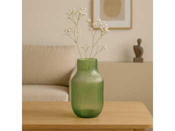 Ваза KOOPMAN GLASS 120XH230MM STRIPES (233620) (YE1000530)
