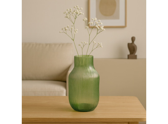 Vases KOOPMAN GLASS 120XH230MM STRIPES (233620) (YE1000530)