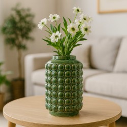 Ваза KOOPMAN VASE BOBBLE 27CM 2ASS CLR (981712) (095202970)