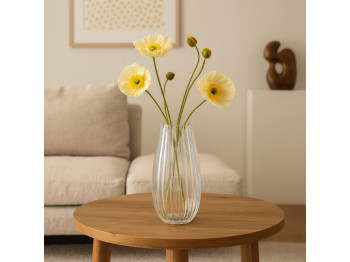 Ваза KOOPMAN VASE CLEAR GLASS 150XH300MM (044387) (332000130)