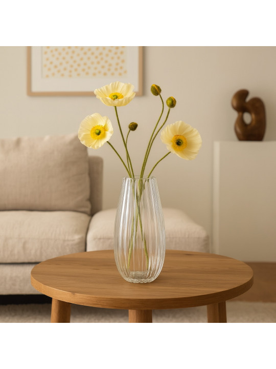 Ваза KOOPMAN VASE CLEAR GLASS 150XH300MM (044387) (332000130)