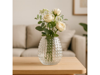 Vases KOOPMAN VASE CLEAR GLASS 190XH200MM (025812) (332000110)