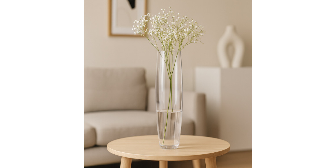 Vases KOOPMAN VASE CYLINDER GLASS 17XH60CM (436533) (DS4000110)