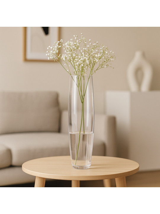 Ваза KOOPMAN VASE CYLINDER GLASS 17XH60CM (436533) (DS4000110)