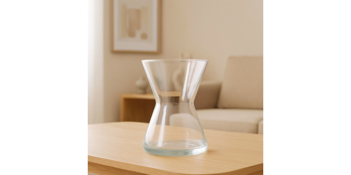 Vases KOOPMAN VASE GLASS 160XH200MM TRANSPAR (442305) (008000230)