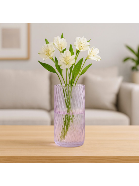 Ծաղկաման KOOPMAN VASE GLASS 4ASS COLOE (392488) (HC5000270)