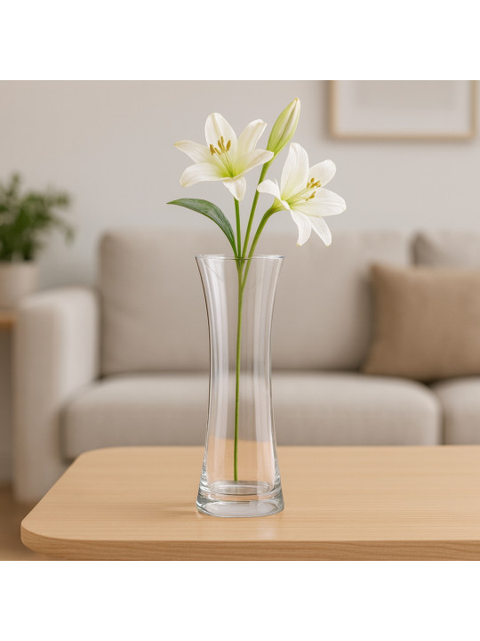Vases KOOPMAN VASE GLASS DIA 14X26CM (480225) (332000090)