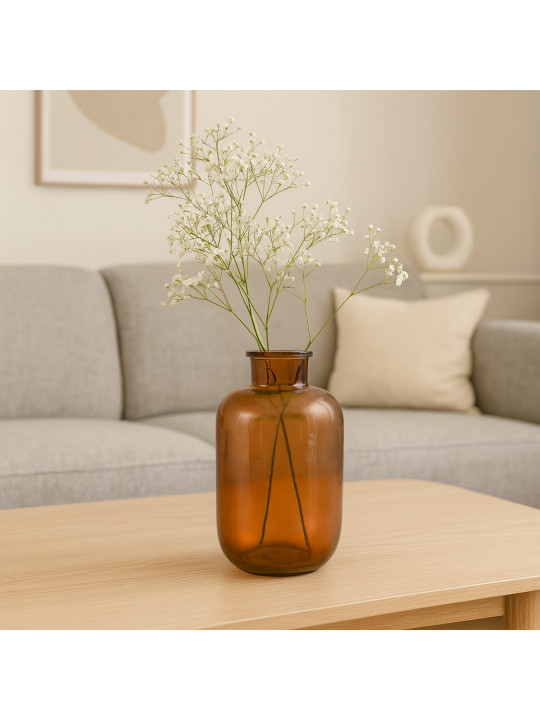 Ծաղկաման KOOPMAN VASE GLASS DIA 170XH280MM 3ASS (233699) (YE1000600)