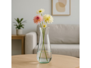 Vases KOOPMAN VASE GLASS RECYCLED 1200ML (YE1000800)