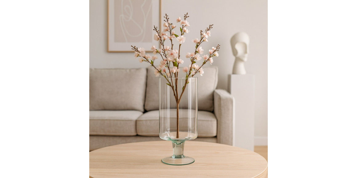 Ваза KOOPMAN VASE GLASS RECYCLED 180XH350MM (442619) (YE6000480)