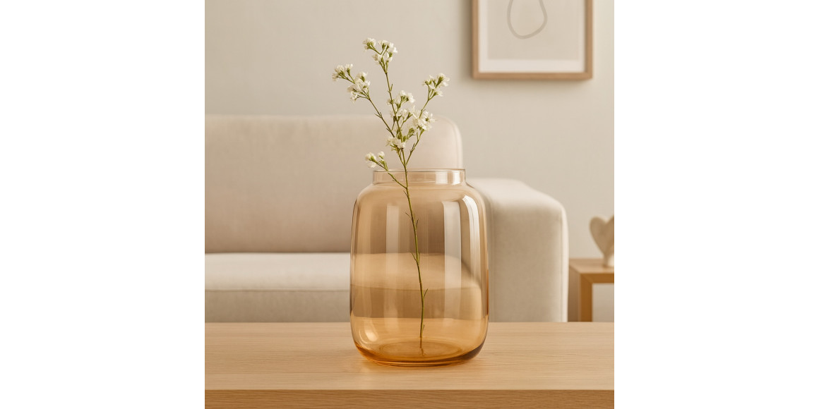 Ծաղկաման KOOPMAN VASE GLASS170XH260MM LUSTER (233736) (YE1000640)