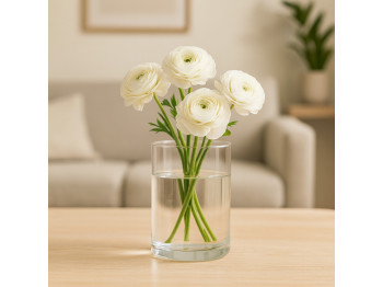 Vases KOOPMAN VASE RECLYCLED GLASS 15XH20CM (234603) (YE6000760)