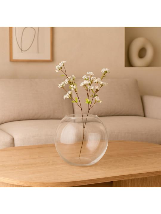Ծաղկաման KOOPMAN VASE RECYCLED GLASS 250XH210MM (855020) (332000030)