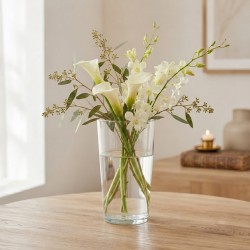 Vase KOOPMAN VASE GLASS 5ASS IN DISPLAY (419826) (008000270)