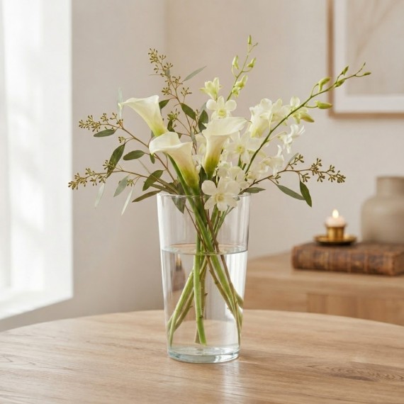 Ծաղկաման KOOPMAN VASE GLASS 5ASS IN DISPLAY (419826) (008000270)