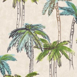 Non-woven wallpaper DECOPRINT ANTIBES BEIGE/MULTICOLOUR (BR24061)