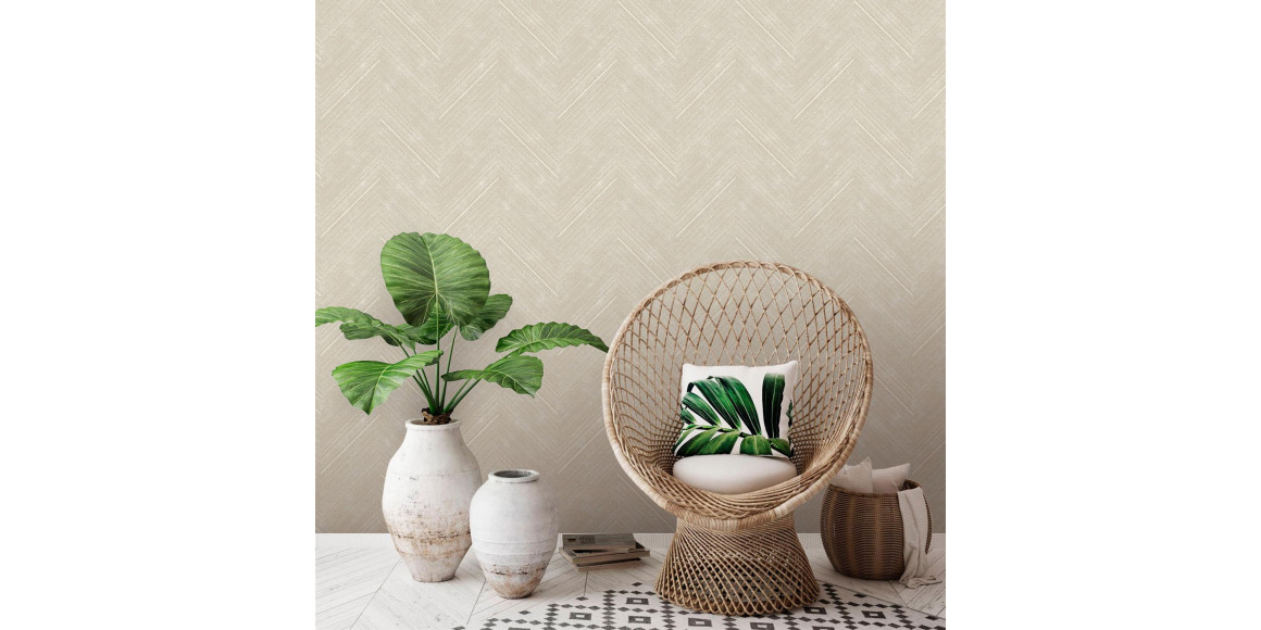 Флизелиновые обои DECOPRINT PERLA HARRINGTONE LIGHT NATURAL (NHW1019)