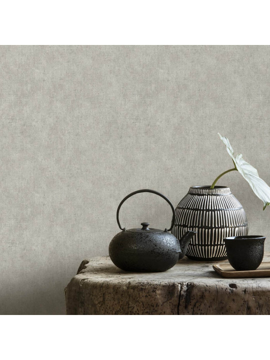 Non-woven wallpaper DECOPRINT PERLA RAMIE DOVE (NHW1005)