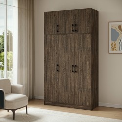 Платяной шкаф HOBEL E-135X250 UZ-819 BLACK 7648 (7) 