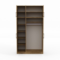 Платяной шкаф HOBEL E-135X250 UZ-819 BLACK BS392 (7) 