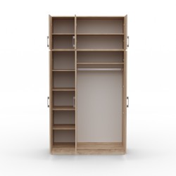 Платяной шкаф HOBEL E-135X250 UZ-819 INOX K107 (7) 