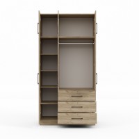 Платяной шкаф HOBEL EX-B36 UZ-819 BLACK K002 (6) 
