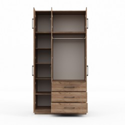 Платяной шкаф HOBEL EX-B36 UZ-819 BLACK K004 (6) 