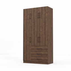 Платяной шкаф HOBEL EX-B36 UZ-819 BLACK K090 (6) 