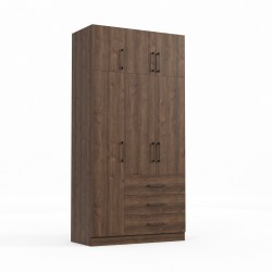 Платяной шкаф HOBEL EX-B36 UZ-819 BLACK K090 (6) 