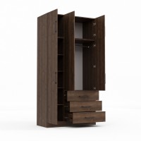 Платяной шкаф HOBEL EX-B36 UZ-819 BLACK K090 (6) 