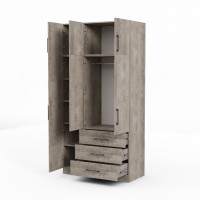 Платяной шкаф HOBEL EX-B36 UZ-819 BLACK K355 (6) 